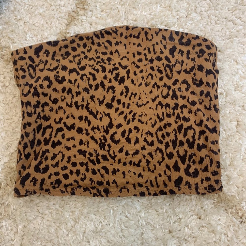 Urban Outfitters Cheetah Print Tube Top